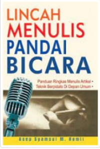Image of Lincah Menulis Pandai Bicara
