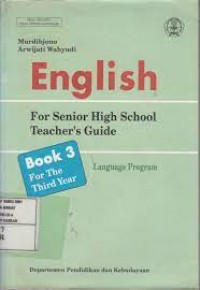 Image of English : For Senior High School Teacher's Guide : Book 3 For The Third Year