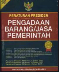 Image of PERPRES NO.54 tentang pengadaan barang/jasa pemerintah tahun 2010