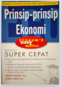 Image of Prinsip-Prinsip Ekonomi Schaum's easy outlines Belajar super cepat